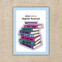 Load image into Gallery viewer, Magnetic Bookmark - Romance Tropes Book Stack / KINGDOM OF THREADS (WILDLY ENOUGH)