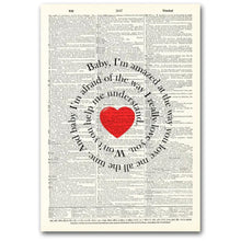 Load image into Gallery viewer, Dictionary Page Art / VINTAGE DICTIONARY ART