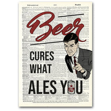 Load image into Gallery viewer, Dictionary Page Art / VINTAGE DICTIONARY ART