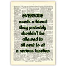 Load image into Gallery viewer, Dictionary Page Art / VINTAGE DICTIONARY ART