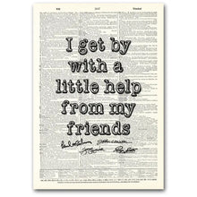 Load image into Gallery viewer, Dictionary Page Art / VINTAGE DICTIONARY ART