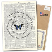 Load image into Gallery viewer, Dictionary Page Art / VINTAGE DICTIONARY ART