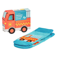 Load image into Gallery viewer, Organic Toddler Socks - Trucks / PETIT COLLAGE