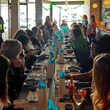 Load image into Gallery viewer, Books, Bites + Bevys Tasting - On-the-Road / Women's History Month Bookish Luncheon Pop-up Event at Patina Wine Bar