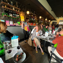 Load image into Gallery viewer, Books, Bites + Bevys Tasting - On-the-Road / Women's History Month Bookish Luncheon Pop-up Event at Patina Wine Bar