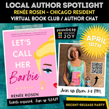 Load image into Gallery viewer, Virtual Book Discussion + Author Chat / Book Club Experience for Let's Call Her Barbie - Starting at $10!