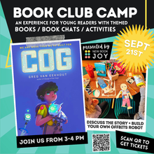 Load image into Gallery viewer, Kids Book Club Camp / Books, Book Chats + Activities for 3rd-5th Graders