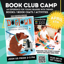 Load image into Gallery viewer, Kids Book Club Camp / Books, Book Chats + Activities for 3rd-5th Graders