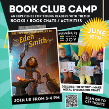 Load image into Gallery viewer, Kids Book Club Camp / Books, Book Chats + Activities for 3rd-5th Graders