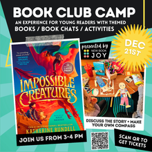 Load image into Gallery viewer, Kids Book Club Camp / Books, Book Chats + Activities for 3rd-5th Graders