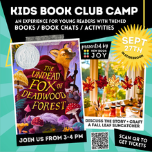 Load image into Gallery viewer, Kids Book Club Camp / Books, Book Chats + Activities for 3rd-5th Graders