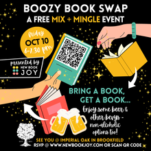 Load image into Gallery viewer, Book Swap Event / Mix + Mingle ft. Themed Book Recs & Reading Pairings, Discounts + More for Grown-Ups (21+)