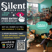 Load image into Gallery viewer, Silent Book Club + *Optional* Book Swap Mix + Mingle Event (at our Brookfield Booktique) - FREE EXPERIENCE for Grown-Ups (21+)