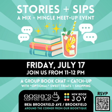 Load image into Gallery viewer, Stories + Sips Meet-Up / Mix + Mingle Event at Gosia's Coffee Shop