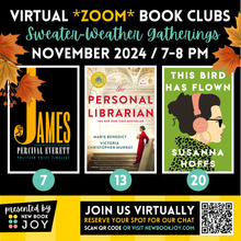 Load image into Gallery viewer, Virtual Book Club / *ZOOM* Experience for Grown-Ups - Starting at $10!