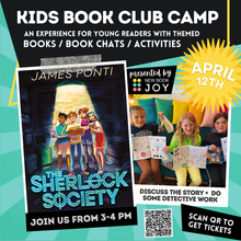 Load image into Gallery viewer, Kids Book Club Camp / Books, Book Chats + Activities for 3rd-5th Graders