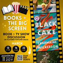 Load image into Gallery viewer, Books & the Big (+ Little) Screen Book Club Event for Grown-Ups - Starting at $10!