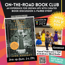 Load image into Gallery viewer, Goodman Theatre Show + Book Chat - On-the-Road / Book Club Event + Musical Performance for Midnight in the Garden of Good & Evil at the Albert Theater