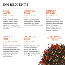 Load image into Gallery viewer, Loose-Leaf Tea Sampler - 5-Flavor Assortment - Chai / PINKY UP