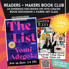 Load image into Gallery viewer, Book Discussion +/or Collage Art Class / Book Club Experience for The List - Starting at $10!