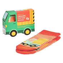 Load image into Gallery viewer, Organic Toddler Socks - Trucks / PETIT COLLAGE
