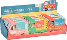 Load image into Gallery viewer, Organic Toddler Socks - Trucks / PETIT COLLAGE