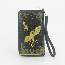 Load image into Gallery viewer, Book Wallet - Romantasy Dragon - Black & Gold / COMECO INC