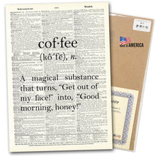 Load image into Gallery viewer, Dictionary Page Art / VINTAGE DICTIONARY ART