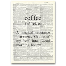 Load image into Gallery viewer, Dictionary Page Art / VINTAGE DICTIONARY ART