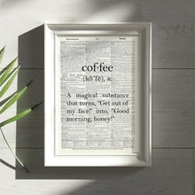 Load image into Gallery viewer, Dictionary Page Art / VINTAGE DICTIONARY ART
