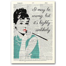 Load image into Gallery viewer, Dictionary Page Art / VINTAGE DICTIONARY ART