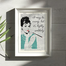 Load image into Gallery viewer, Dictionary Page Art / VINTAGE DICTIONARY ART