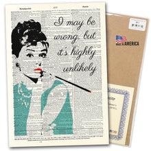 Load image into Gallery viewer, Dictionary Page Art / VINTAGE DICTIONARY ART