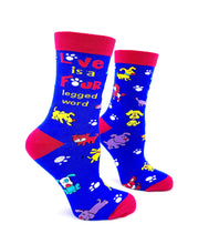 Load image into Gallery viewer, Socks - Love Is A Four Legged Word / FABDAZ