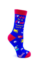Load image into Gallery viewer, Socks - Love Is A Four Legged Word / FABDAZ