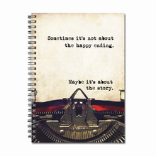 Load image into Gallery viewer, Notebook Journal - Sometimes It's Not About the Happy Ending / FLY PAPER PRODUCTS