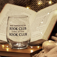 Load image into Gallery viewer, Stemless Wine Glass - Book Club / FLY PAPER PRODUCTS