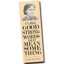 Load image into Gallery viewer, Wood Bookmark - Louisa May Alcott / FLY PAPER PRODUCTS