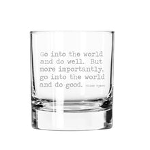 Load image into Gallery viewer, Short Tumbler Cocktail Glass - Do Well, Do Good / FLY PAPER PRODUCTS