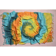 Load image into Gallery viewer, Turkish Beach Towel & Blanket - Tie Dye / KAFTHAN