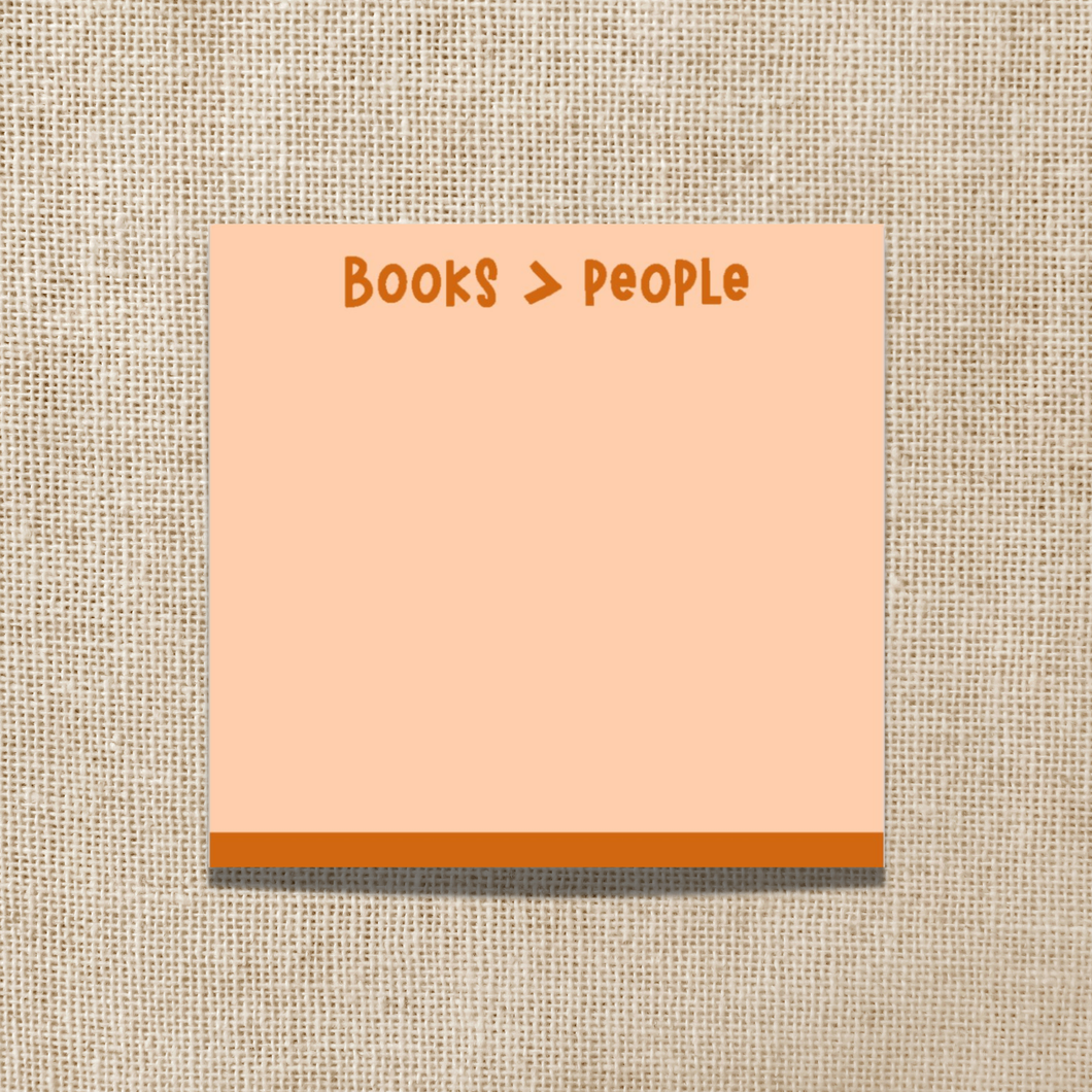 Sticky Notes - Books Are Better Than People / WILDLY ENOUGH