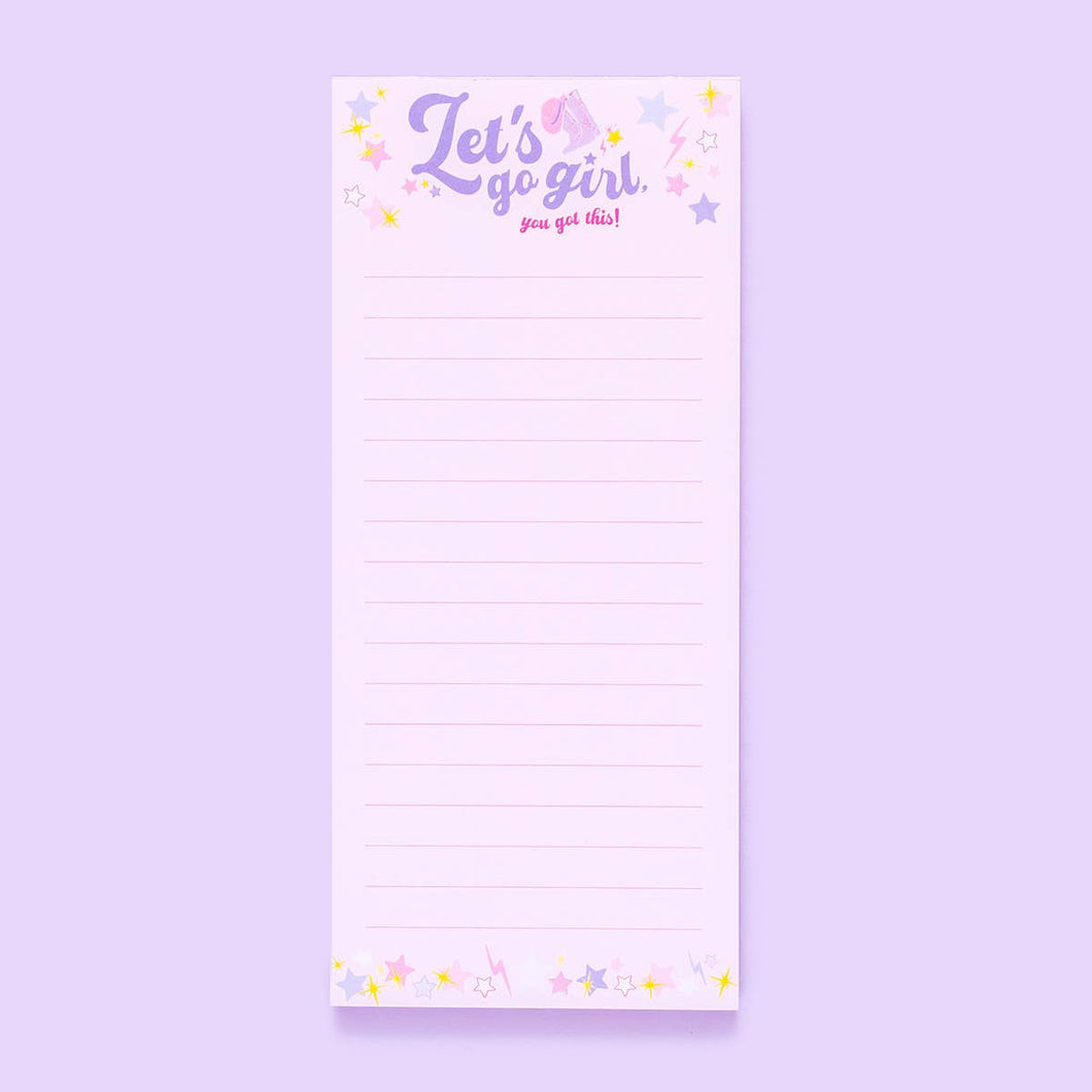 Notepad - Let's Go Girl / TAYLOR ELLIOT DESIGNS