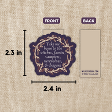 Load image into Gallery viewer, Magnetic Bookmark - Take Me Home to Magic / KINGDOM OF THREADS
