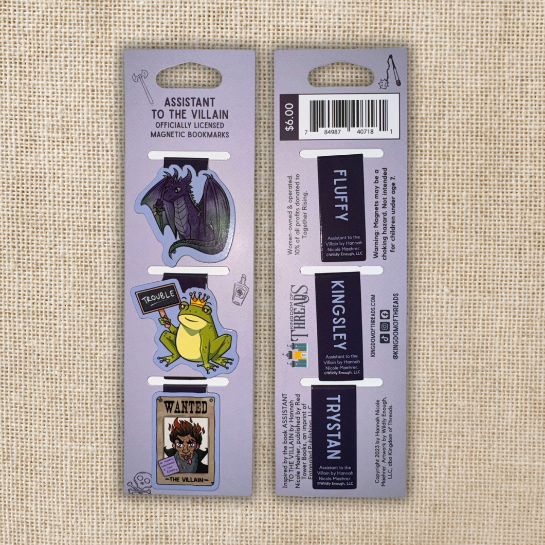 Magnetic Bookmark Set - Assistant to the Villain / WILDLY ENOUGH