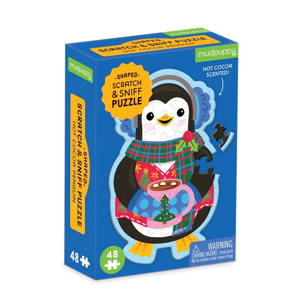 Mini Puzzle - Hot Cocoa Penguin 48 Piece Scratch and Sniff / MUDPUPPY