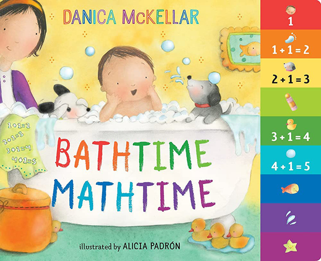 Bathtime Mathtime by Danica McKellar / Board Book - NEW BOOK