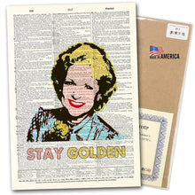 Load image into Gallery viewer, Dictionary Page Art / VINTAGE DICTIONARY ART
