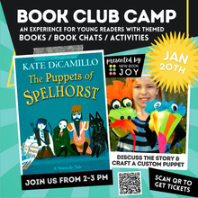 Load image into Gallery viewer, Book Club Camp / Books, Book Chats + Activities for Kids of All Ages
