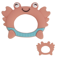 Load image into Gallery viewer, Crab Silicone Teether / BUSY BABY
