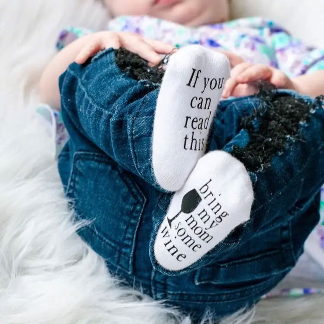 Baby Socks - Bring My Mom Some Wine / DOROTHY'S REASON